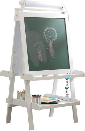 White Deluxe Wood Easel set for kids Kings Warehouse