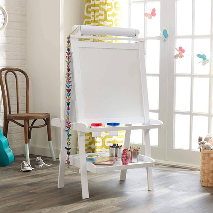 White Deluxe Wood Easel set for kids Kings Warehouse