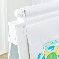White Deluxe Wood Easel set for kids Kings Warehouse