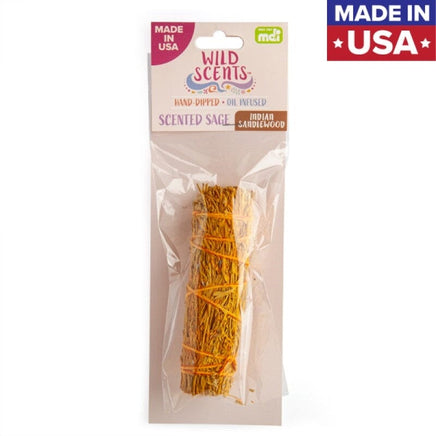 Wild Scents Indian Sandalwood Sage Smudge Stick Kings Warehouse