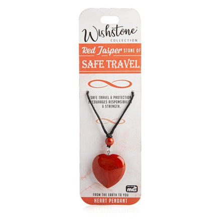 Wishstone Collection Red Jasper Heart Pendant Kings Warehouse