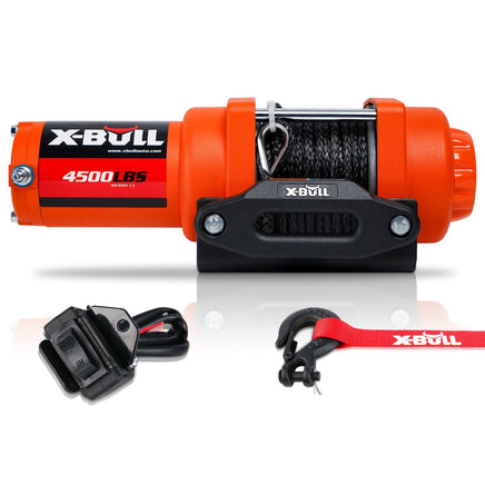 X-BULL Electric Winch 12v Synthetic Rope 4500LBS Wireless Remote ATV UTV 2041KG Kings Warehouse