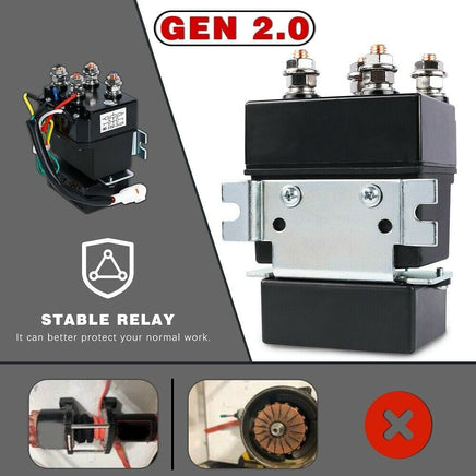 X-BULL Electric Winch 4500LBS/2041KG Steel Cable Wireless Remote Boat ATV 4WD Kings Warehouse