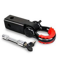 X-BULL Hitch Receiver 5T Recovery Receiver with Bow Shackle Tow Bar Off Road 4WD Kings Warehouse