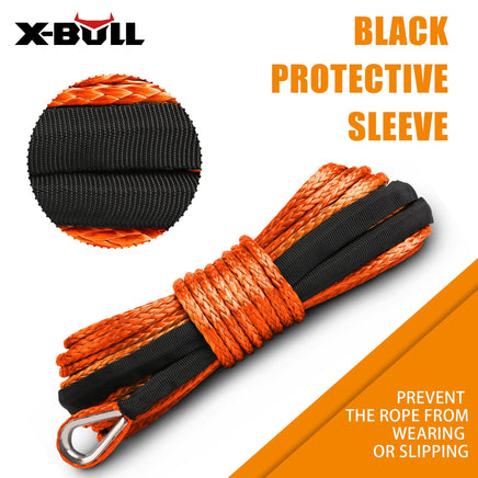 X-BULL Winch Rope Dyneema Synthetic Rope 5.5mm x 13m Tow Recovery Offroad 4wd Kings Warehouse