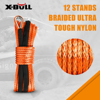 X-BULL Winch Rope Dyneema Synthetic Rope 5.5mm x 13m Tow Recovery Offroad 4wd Kings Warehouse
