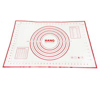 X Large Silicone Pastry Mat Thick Non Stick Baking Mat with Measurement 40*60 cm Fondant Mat Counter Mat Dough Rolling Mat Oven Liner Pie Crust Mat Red Kings Warehouse 