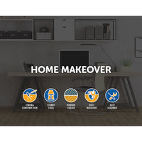 X-Shaped Table Bench Desk Legs Retro Industrial Design Fully Welded - Black dining KingsWarehouse