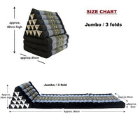 Yoga Thai relaxation Jumbo size cushions 3-Fold Zafu Meditation Cushion Set-100% Kapok Fibre XL JUMBO size KingsWarehouse