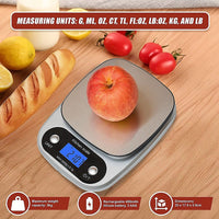 0.1g High Precision Kitchen Scale Rechargable Food Scale Digital 3KG Home & Garden Kings Warehouse 