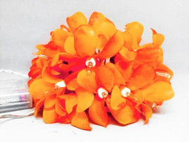 1 Set of 20 LED Orange Frangipani Flower Battery String Lights Christmas Gift Home Wedding Party Decoration Outdoor Table Garland Wreath Kings Warehouse 