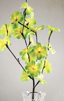 1 Set of 50cm H 20 LED Green Frangipani Tree Branch Stem Fairy Light Wedding Event Party Function Table Vase Centrepiece Tropical Decoration Kings Warehouse 