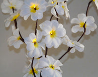 1 Set of 50cm H 20 LED White Frangipani Tree Branch Stem Fairy Light Wedding Event Party Function Table Vase Centrepiece Decoration Kings Warehouse 