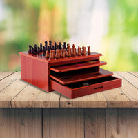 10 in 1 Wooden Chess Board Games Slide Out Checkers House Unit Set Gift & Novelty Kings Warehouse 