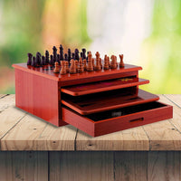 10 in 1 Wooden Chess Board Games Slide Out Checkers House Unit Set Gift & Novelty Kings Warehouse 