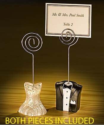 10 Pack of 5 Bride 5 Groom Wedding Name Card Place Stand - Wedding Table Decoration Bomboniere Favour Gift Kings Warehouse 
