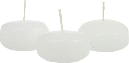 10 Pack of 8cm Ivory Wax Floating Candles - wedding party home event decoration Kings Warehouse 