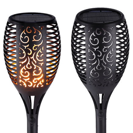 10 Pack Solar Torch Lights 96 LED Flickering Lighting Dancing Flame Garden Lamp Home & Garden Kings Warehouse 