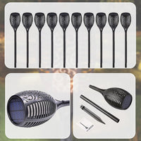 10 Pack Solar Torch Lights 96 LED Flickering Lighting Dancing Flame Garden Lamp Home & Garden Kings Warehouse 