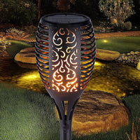 10 Pack Solar Torch Lights 96 LED Flickering Lighting Dancing Flame Garden Lamp Home & Garden Kings Warehouse 