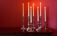 10 pack white wax 20cm taper church house vigil candleabra candle 2CM WIDE Kings Warehouse 