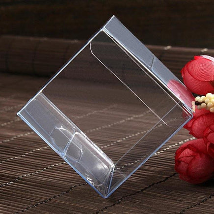 10 Piece Pack -PVC Clear See Through Plastic 15cm Square Cube Box - Large Bomboniere Product Exhibition Gift Kings Warehouse 