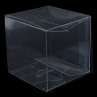 10 Piece Pack -PVC Clear See Through Plastic 15cm Square Cube Box - Large Bomboniere Product Exhibition Gift Kings Warehouse 