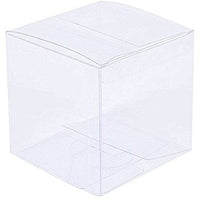 10 Piece Pack -PVC Clear See Through Plastic 15cm Square Cube Box - Large Bomboniere Product Exhibition Gift Kings Warehouse 