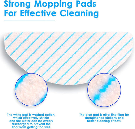 10 X Mopping pads for Ecovacs Deebot T9/T9+/N8 PRO/N8 PRO+/N8/N8+/NEO/T8/T8+/T8 AIVI/X1 PLUS/T10 PLUS Appliances Kings Warehouse 