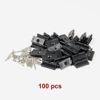 100 Composite Decking Hidden Fixing Fasteners Plastic T Clips & Screws Home & Garden KingsWarehouse 