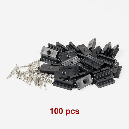 100 Composite Decking Hidden Fixing Fasteners Plastic T Clips & Screws Home & Garden KingsWarehouse 