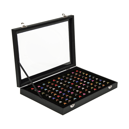 100 Earring Ring Holder Jewellery/Necklace Display Storage Gift Box Show Cases Home & Garden Kings Warehouse 