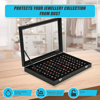 100 Earring Ring Holder Jewellery/Necklace Display Storage Gift Box Show Cases Home & Garden Kings Warehouse 