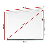 100" Electric Motorised Projector Screen TV +Remote Audio & Video Kings Warehouse 