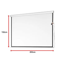 100" Electric Motorised Projector Screen TV +Remote Audio & Video Kings Warehouse 