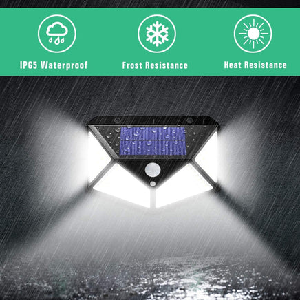 100 Waterproof LED Motion Sensor Solar Security Lights Outdoor (2pack) Kings Warehouse 