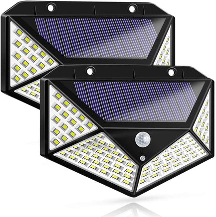 100 Waterproof LED Motion Sensor Solar Security Lights Outdoor (2pack) Kings Warehouse 
