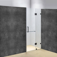 100 x 200cm Wall to Wall Frameless Shower Screen 10mm Glass By Della Francesca Kings Warehouse 