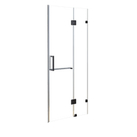 100 x 200cm Wall to Wall Frameless Shower Screen 10mm Glass By Della Francesca Kings Warehouse 