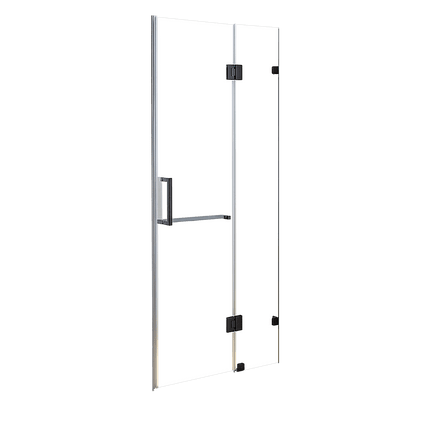 100 x 200cm Wall to Wall Frameless Shower Screen 10mm Glass By Della Francesca Kings Warehouse 