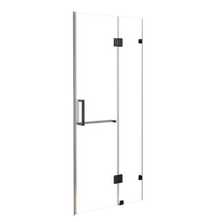 100 x 200cm Wall to Wall Frameless Shower Screen 10mm Glass By Della Francesca Kings Warehouse 