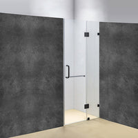 100 x 200cm Wall to Wall Frameless Shower Screen 10mm Glass By Della Francesca Kings Warehouse 