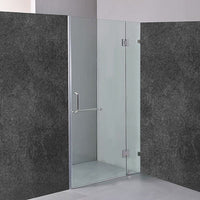 100 x 200cm Wall to Wall Frameless Shower Screen 10mm Glass By Della Francesca Kings Warehouse 