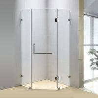 1000 x 1000mm Frameless 10mm Glass Shower Screen By Della Francesca Kings Warehouse 