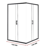 1000 x 1200mm Sliding Door Nano Safety Glass Shower Screen By Della Francesca Furniture Kings Warehouse 