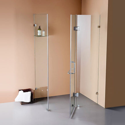 1000 x 800mm Frameless 10mm Glass Shower Screen By Della Francesca Kings Warehouse 