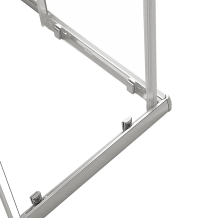 1000 x 800mm Sliding Door Nano Safety Glass Shower Screen By Della Francesca Furniture Kings Warehouse 