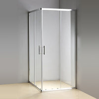 1000 x 800mm Sliding Door Nano Safety Glass Shower Screen By Della Francesca Furniture Kings Warehouse 