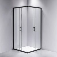 1000 x 800mm Sliding Door Nano Safety Glass Shower Screen By Della Francesca Furniture Kings Warehouse 