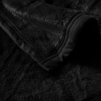 1000GSM Luxury Quality 2 Ply Mink Blanket Black 200 x 240 cm Home & Garden Kings Warehouse 